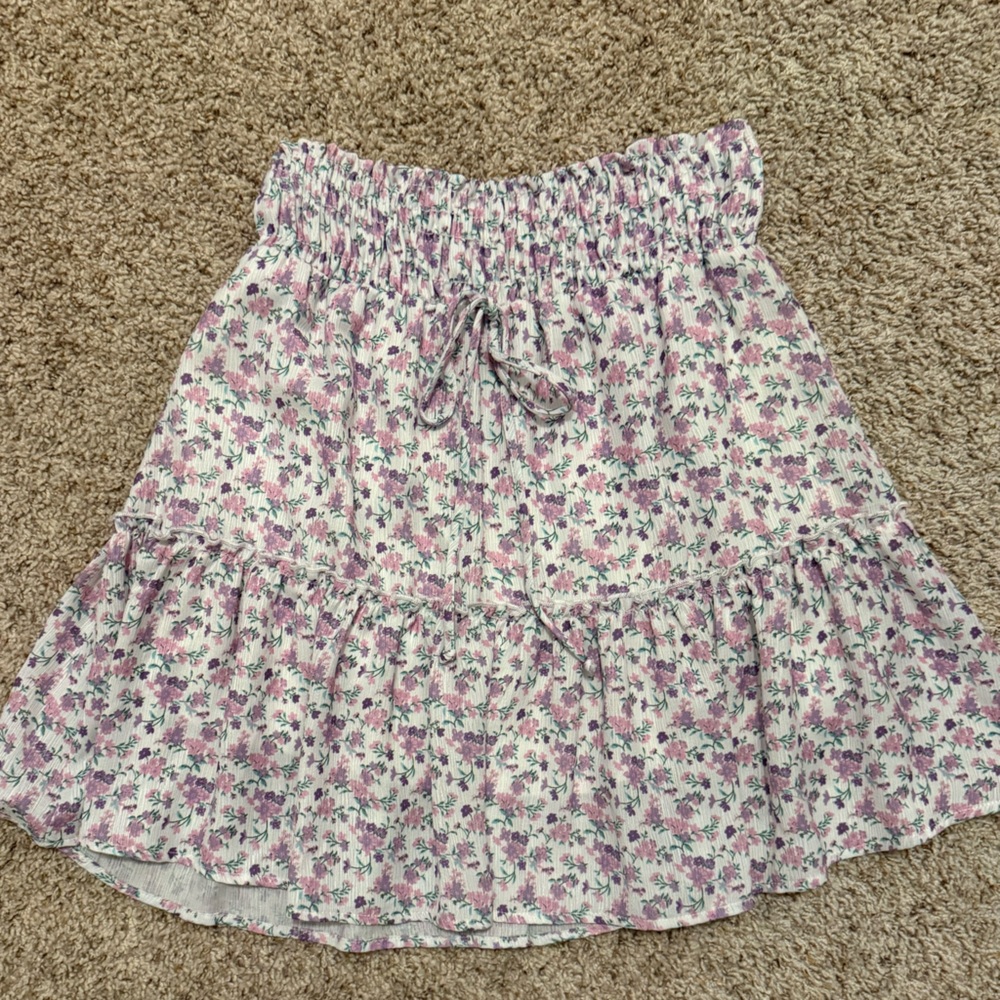 Dress Up white floral skirt
